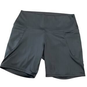 Island Girl Women's Athletic Black Biking Shorts Size Large EUC